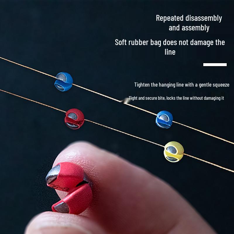 Rubber-Coated Open-Mouth Lead Clip Micro-Lead Sinker for Rock and Raft Fishing.