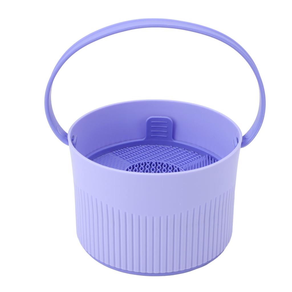 Makeup Brush Cleaner Bowl 3 In 1 Makeup Brush Cleaning Tool Organizer with Drying Holder for Makeup
