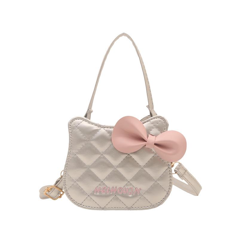 Trendy New Cat Small Bag Girl Niche Diamond Cute Shoulder Messenger Bag Bow Bag