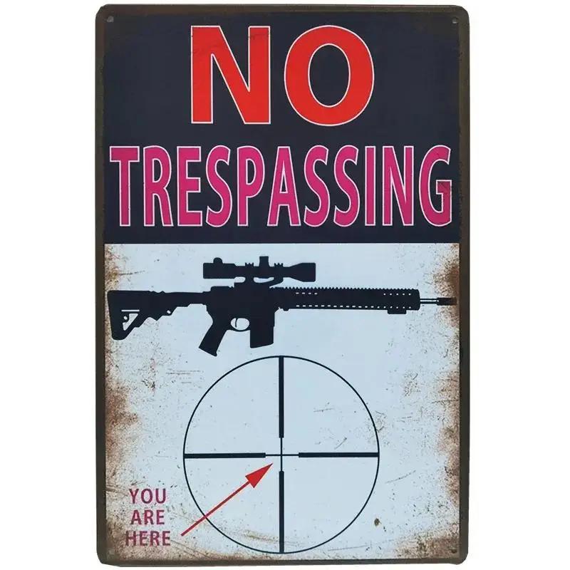 Vintage Shabby Chic Kein Unbefugtes Metalls Child Retro Garage Gefahr Warn Plakette Für Wand Dekoration