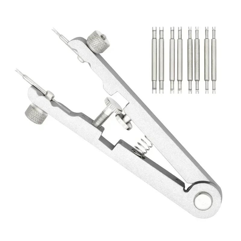 New 6825 Watch Pliers Watch Spring Bar Plier Tool Kit Tweezer Removal Strap With Screw Adjustment Length Size Replacement Repair