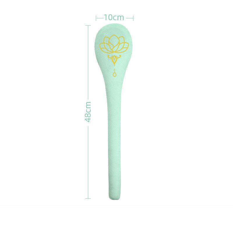 1Pcs Back Pain Relief Portable Body Vibration Hammer High Elasticity Latex Velvet Massage Pat Fu Character Slap Stick Massager