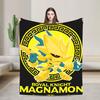 Digimon Virtual Pet Blanket Flannel Decoration   Multifunction Super Soft Throw Blankets for Bed Outdoor Rug Piece