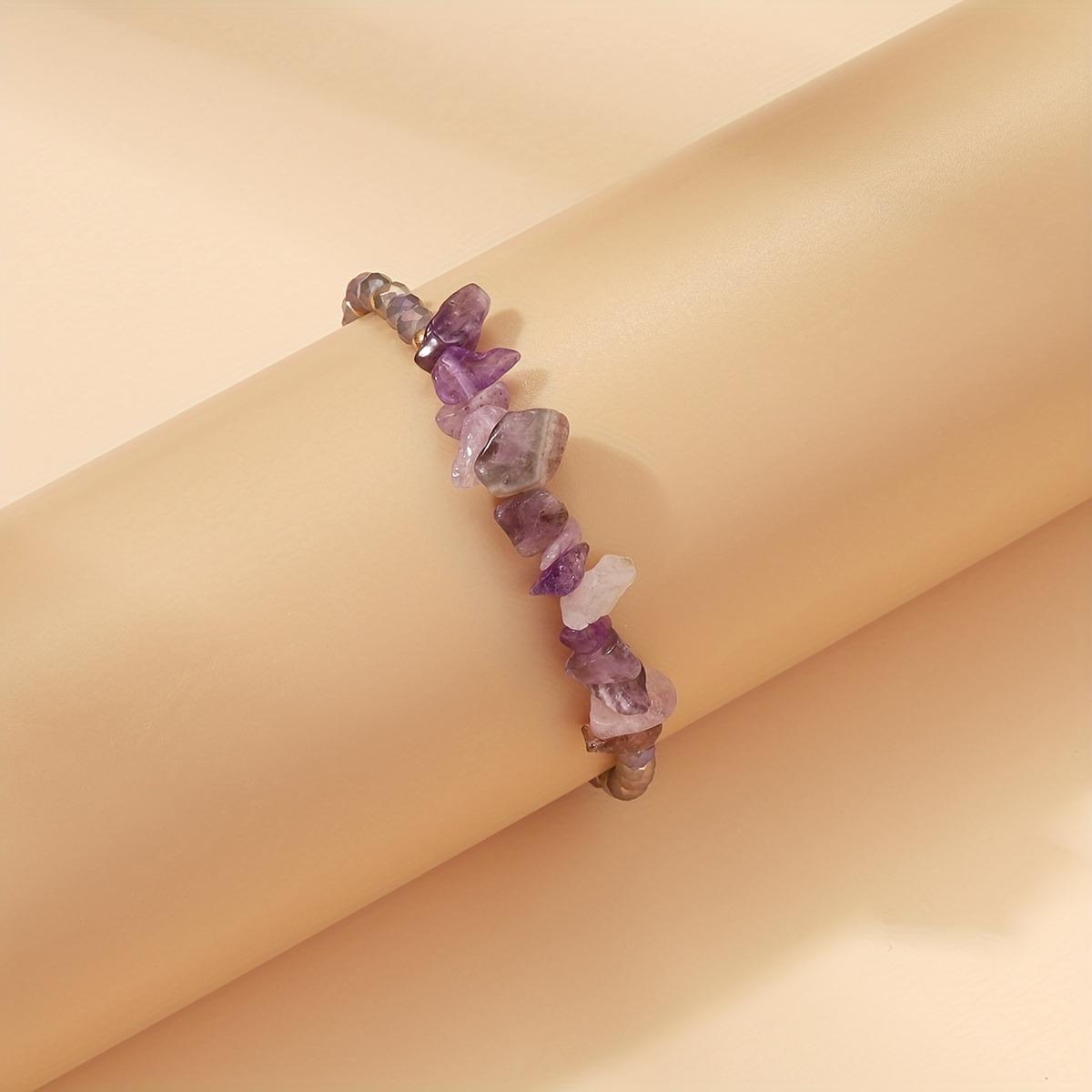 

1pc Natural Stone Beaded Bracelet Bohemian Layering Style Perfect Daily Stacking Festival Looks Trendy Boho Jewelry Hippie