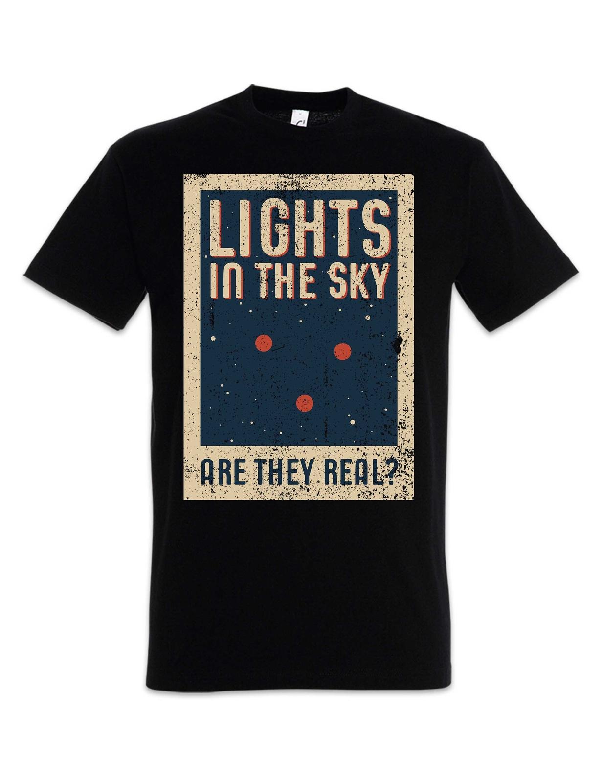 Lights In The Sky T-Shirt Mens Womens Tees Top Geek Nerd Astronaut Planets Space Astronomer Astronomy M