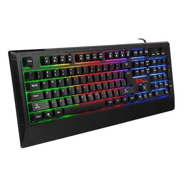 Clavier et souris - tt esports - challenger combo - filaire - qwerty - led noir