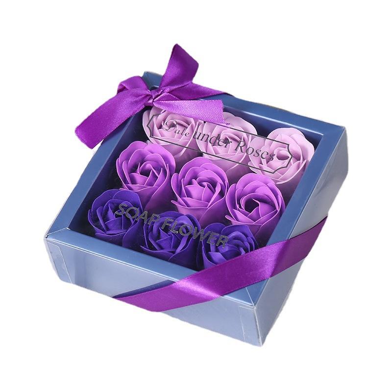 Soap Flower Roses Faux Eternal Flower Gift Box Valentine's Day Simulated Flowers Valentine's Day Faux Flowers For Birthday Gift