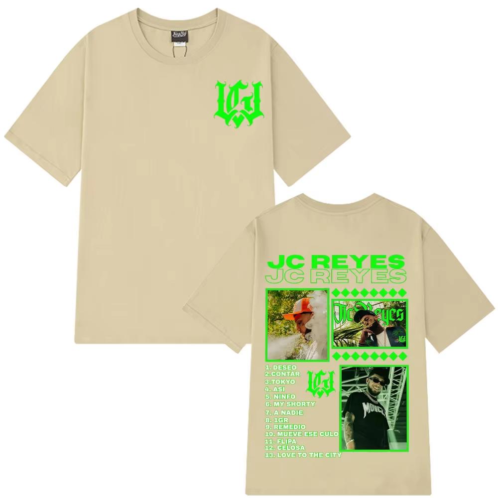 Rapper JC Reyes 2025 Tour Concert Graphic Print Unisex Casual Loose Hip‑Hop Harajuku Street‑Style T-shirt