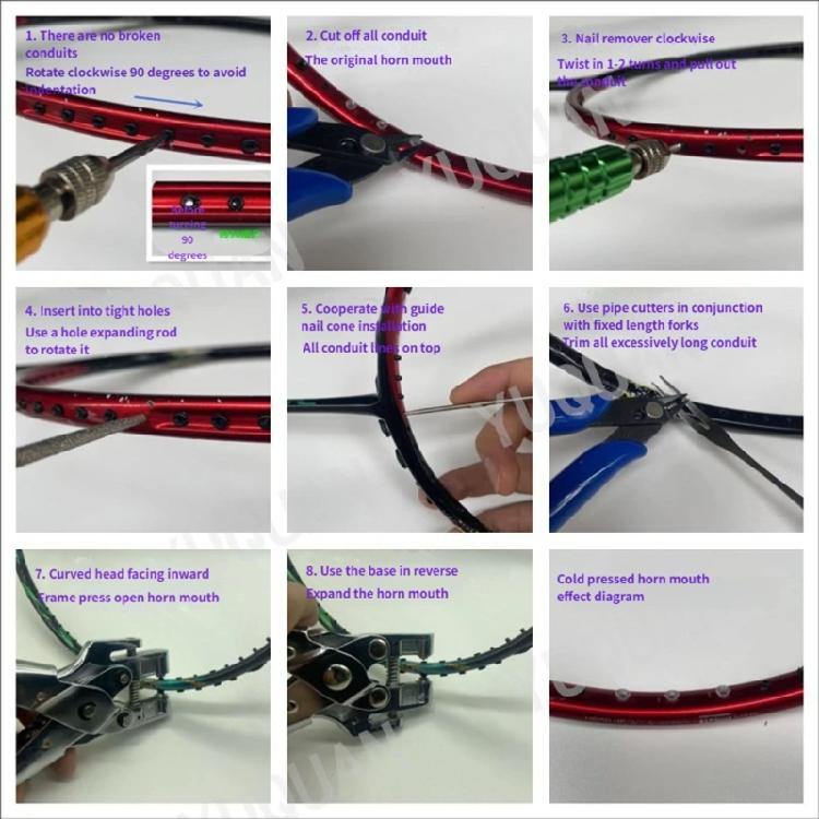 Multifunctional Badminton Racket Grommet Replacement Maintenance Tool Easy To Use For Both Beginners And Professional
