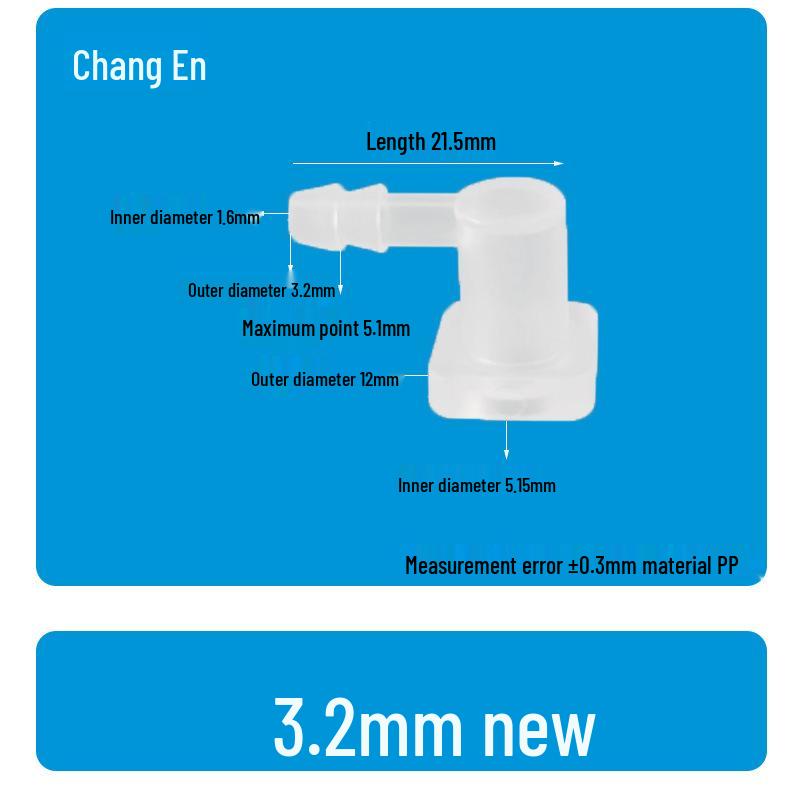 Plastic 90° Hose Connector Elbow Barb