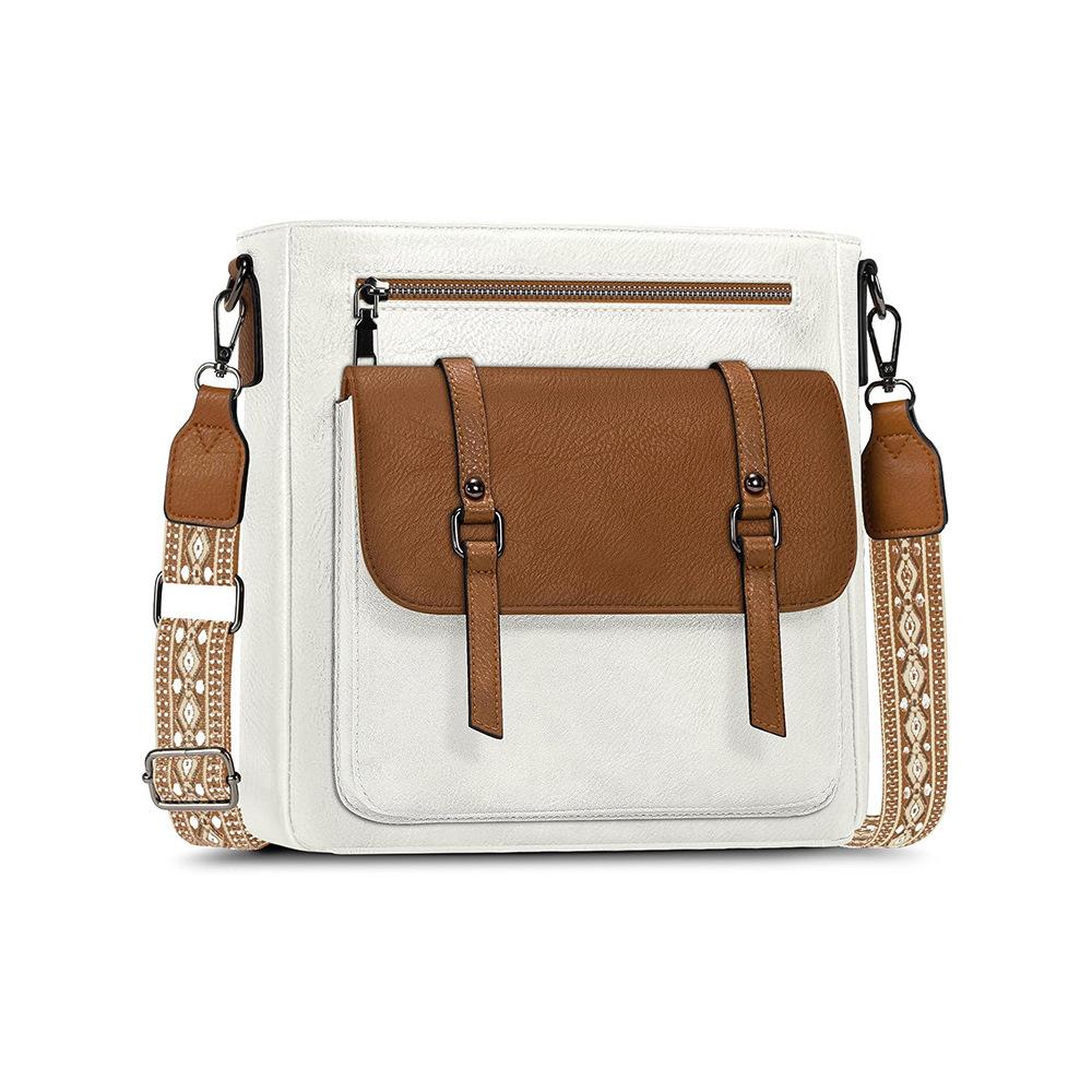 

Женская одноплечевая сумка, Модная и простая, Сумка-ведро большой вместимости, Сумка-кроссбоди с откидным клапаном для поездок на работу 26*11*24cm