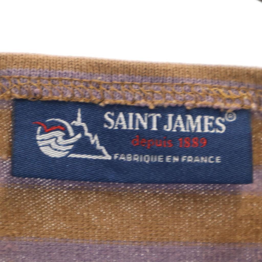 SAINT JAMES Made in France Border Pattern Long sleeve Boat neck Basque shirt Men's Used