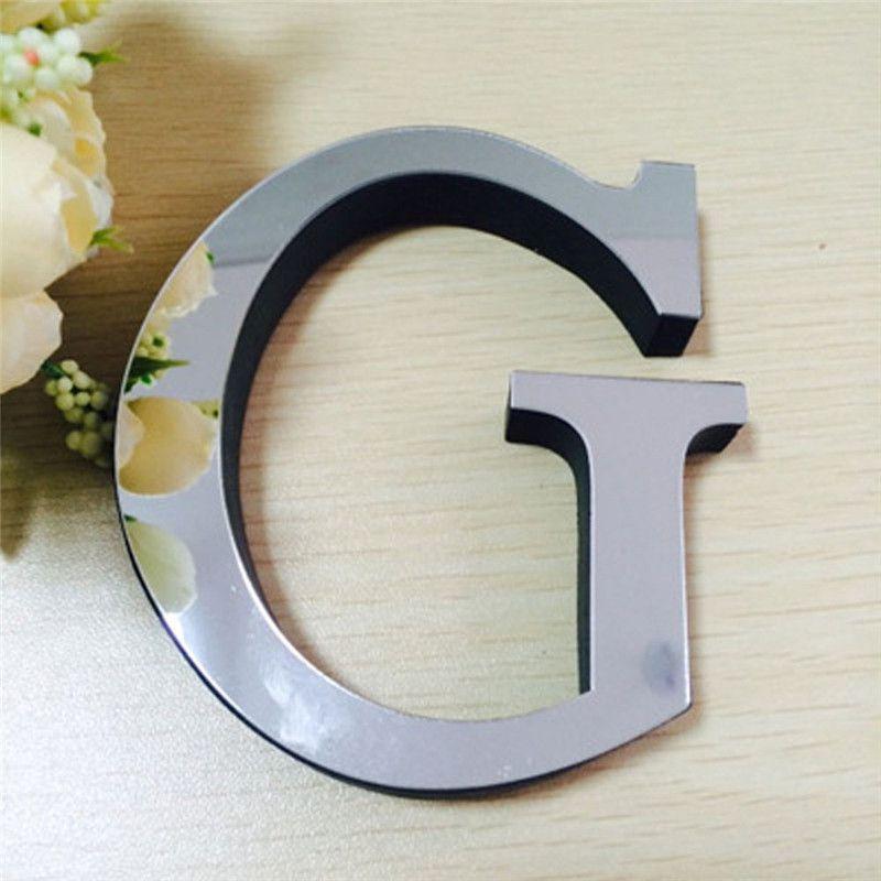 Chic 4 Letters Love Home Furniture Mirror Tiles Self-adhesive Wall Sticker Decor
