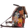 Damen Leder Rucksack im Patchwork-Design
