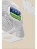 2026 Portable USB Charging Clip-on Desktop Fan with Light for Dorm Use