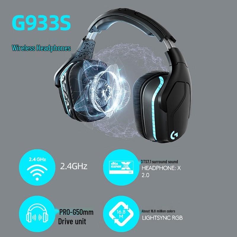 Logitech G933S Wireless 7.1 Surround Gaming Headset