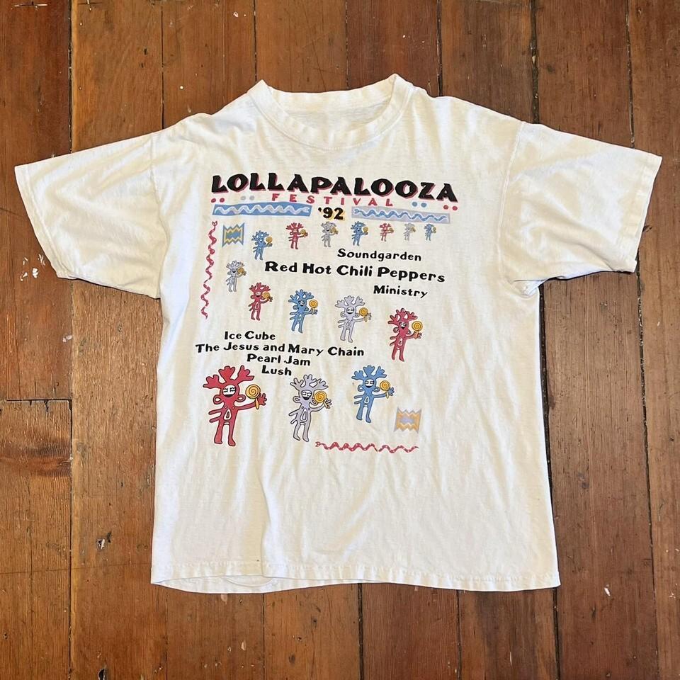 Rare 1992 Lollapalooza Tour Cotton Gift For Fan S to 5XL T-shirt GC1990 S