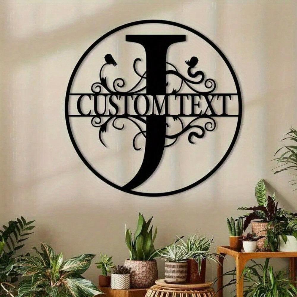 Custom Metal Letter Sign, Personalized Name Plate for Wall Decor, Birthday Gift, Housewarming, Wedding, Party Decoration