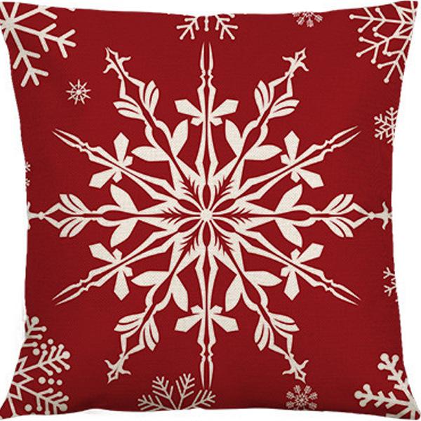 Pillow Case Home Decoration Snowman New Cartoon Christmas Sofa Yama Print Pillow Nordic Style Home