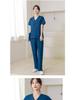 Unisex Short-Sleeve Surgical Gown and Long-Sleeve Workwear Scrub Set - Polyester/Cotton Blend