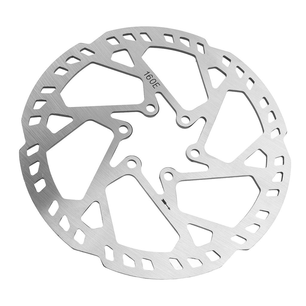160mm Disc Brake Rotor 2.3mm Thick SUS410 Stainless Steel 6 Bolts Disc Brake Rotor for Riding