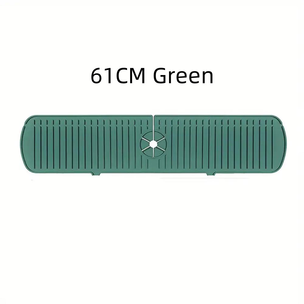 Silicone Drain Mat, Kitchen Faucet Sink Splash Guard,  Sink Draining Pad Behind Faucet,For Kitchen & Bathroom Countertop Protect