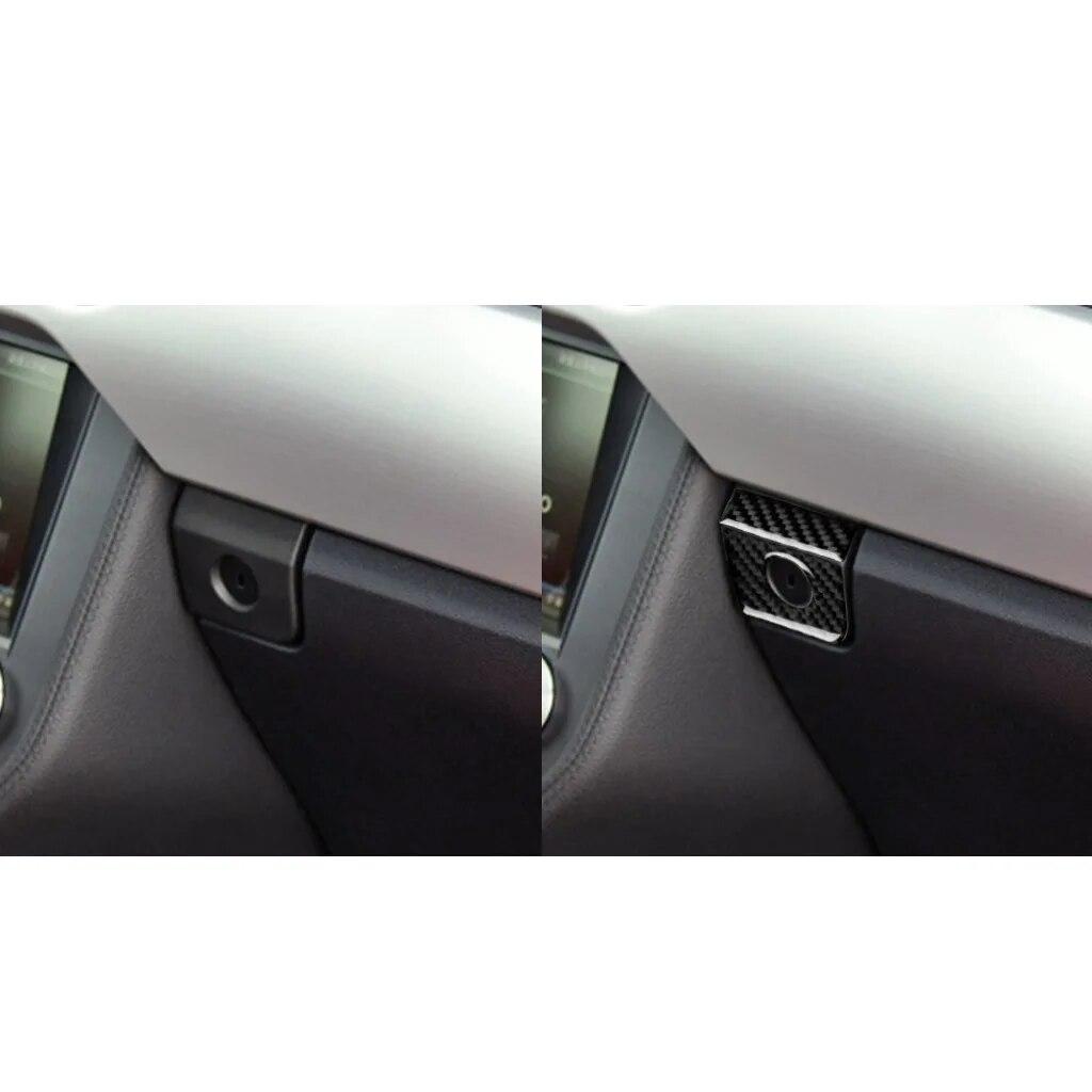 Para Ford Mustang Acessórios Internos Do Carro Adesivos Caixa De Armazenamento Interruptor Adesivo Capa Guarnição 2015 2016 2017 2018 Fibra De Carbono