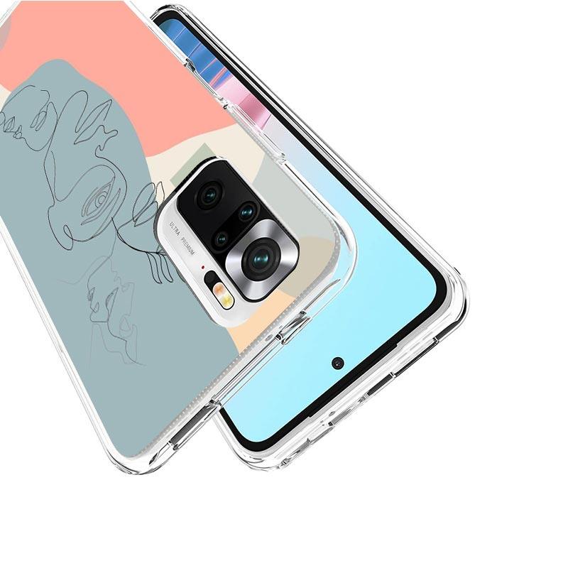 Abstract Line Women Face Case Phone Cover for Xiaomi Redmi 13 13C 14C 12 12C 10 10C 10A 9 9C 9A 9T 8 8A 7 7A 6 Pro 6A K70 K60 K4