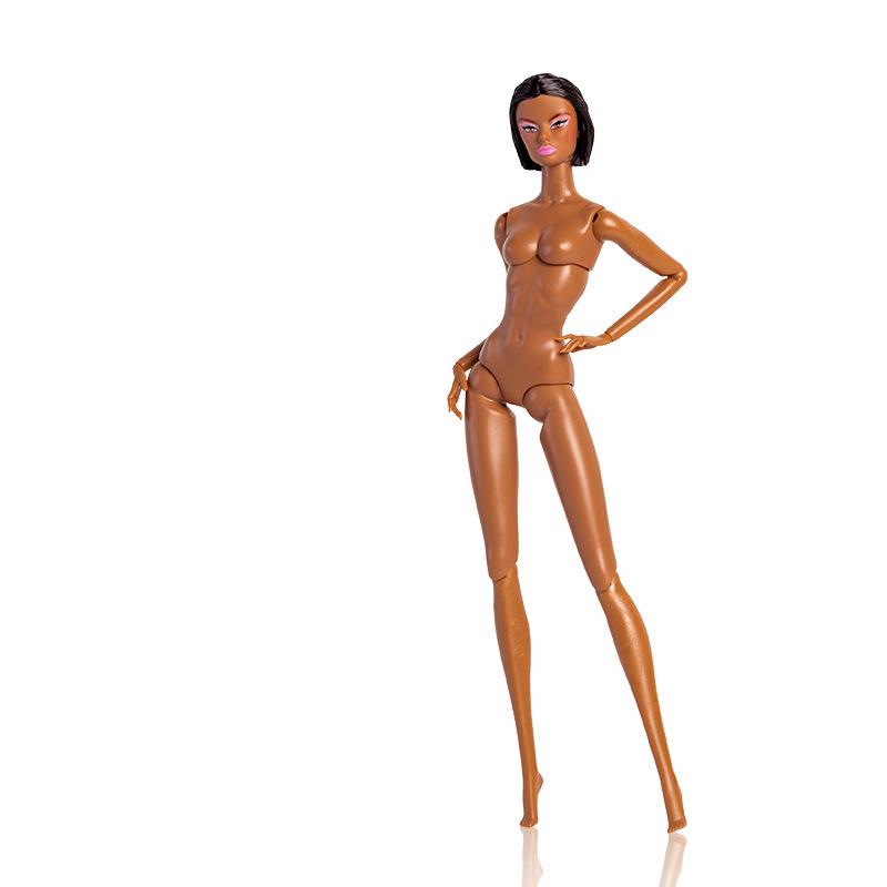 32cm Supermodel Puppe Schwarze Haut Figur DIY Spielzeug Original 1/6 Nackter Körper Puppe Gelenk Beweglich Verkleidungspuppe Spielzeug Mode Sammler