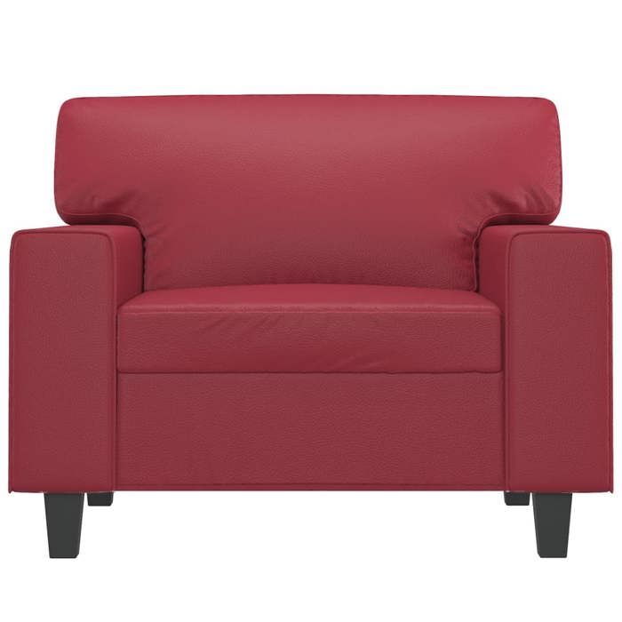 VidaXL Armchair, Relaxation Chair with Cushion, Seat with Armrests and Backrest, Living Room Sofa, Modern, Red 359410