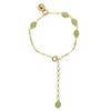 Small And Exquisite Fu Character Lucky Hetian Jade Bracelet Creative All-Match Auspicious Cute Temperament Party Jewelry Gift