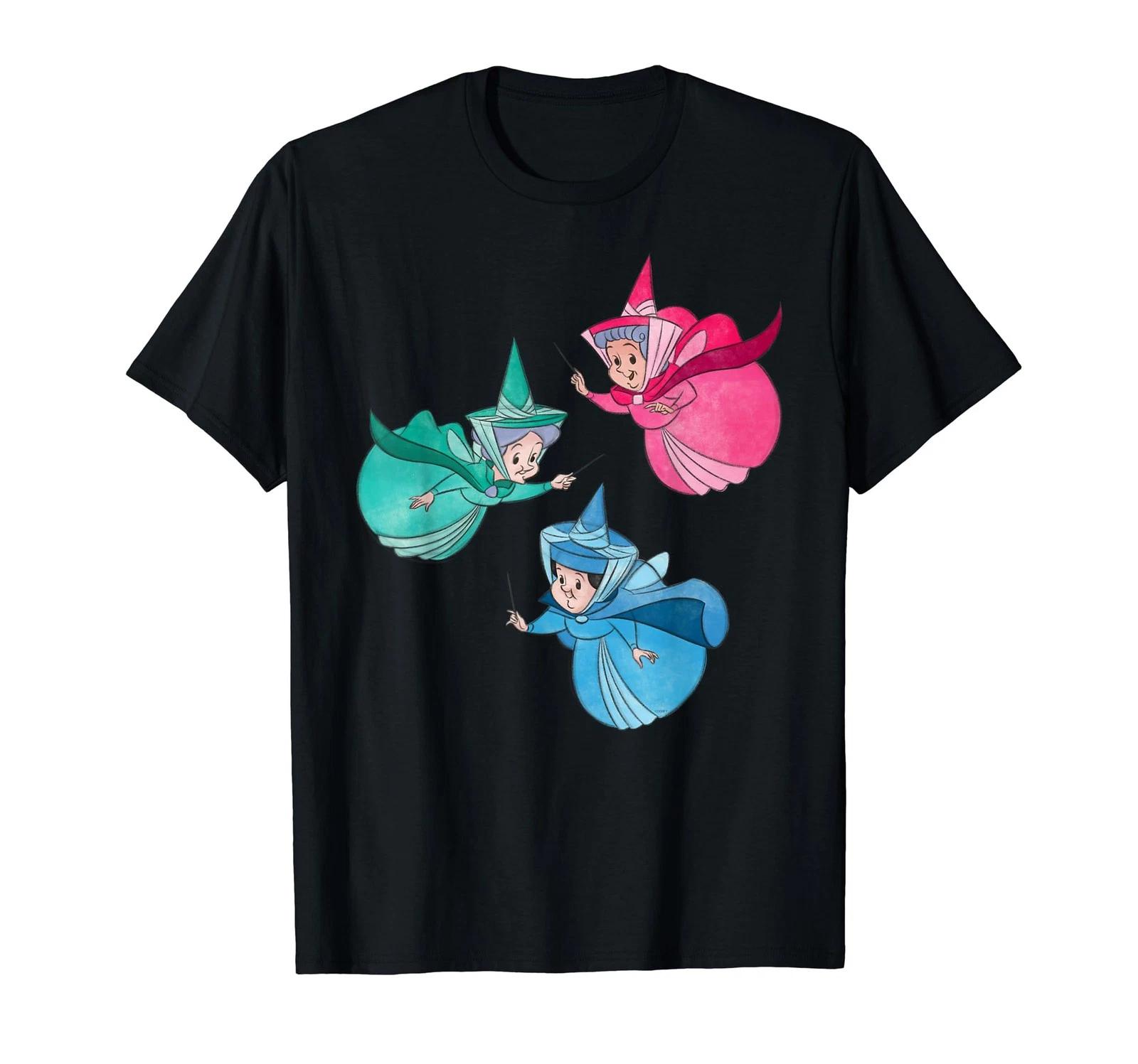 Disney Sleeping Beauty Good Fairies Flora Fauna Merryweather T-Shirt_ XL