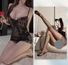Sex Lingerie Purple Suspender Pajamas Women's Suit Sexy Transparent Lace Uniform Seduction Cosplay See-through Outfit
