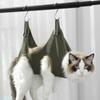 Nylon Cat Grooming Sling with Hanging Hooks Pet Bathing Restraint  for Nail Trimming Bathing