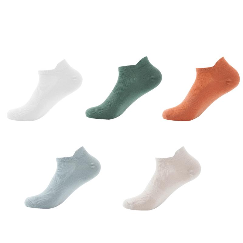5 Pairs Men's Mesh Non-Slip Cotton Short Sock Male Breathable Spring Summer Autumn Ankle Socks