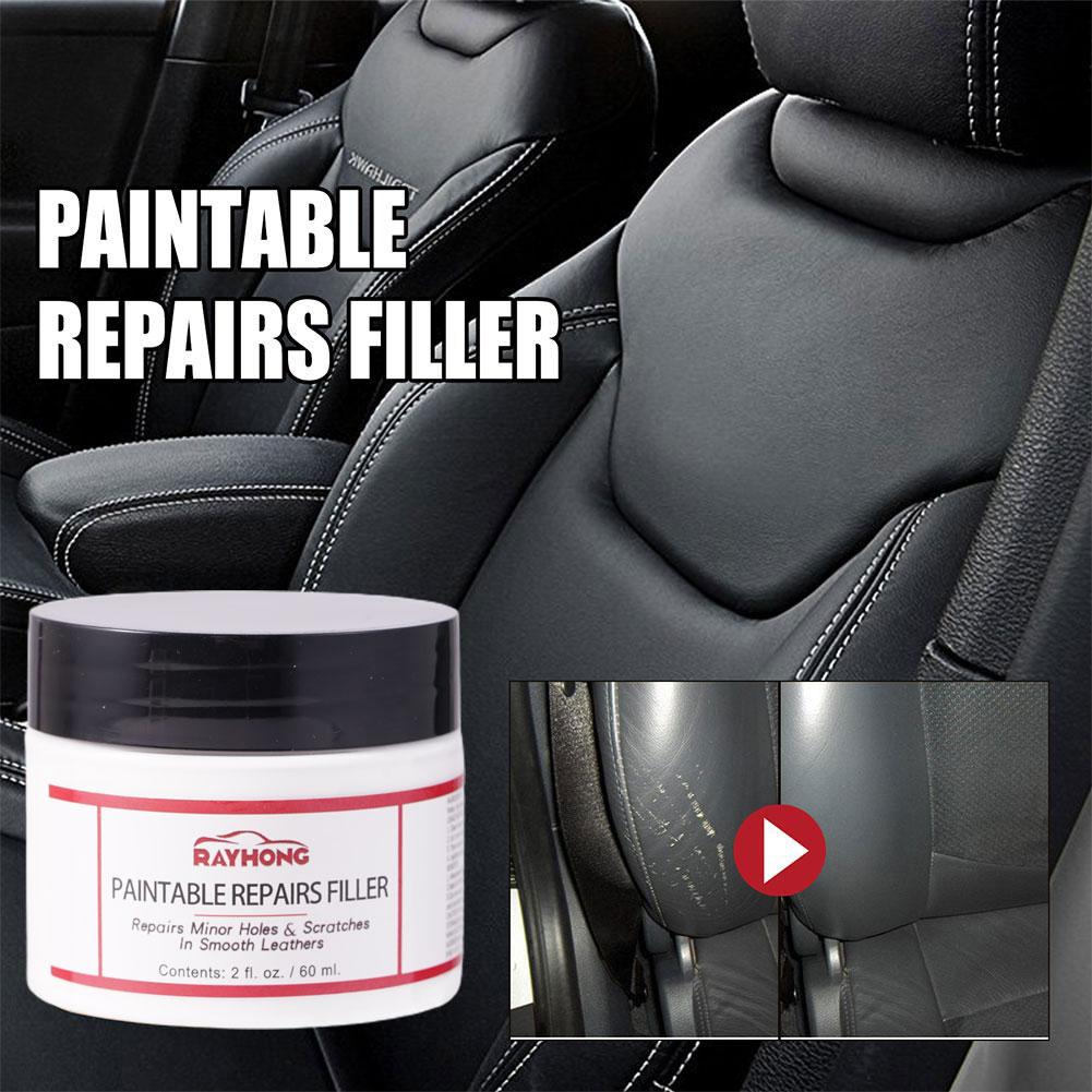 Pasta Riempitiva Verniciabile per Pelle Ripara Fessure o Graffi Riparazione per Sedili Auto in Pelle Mobili Scarpe in Pelle O3U7