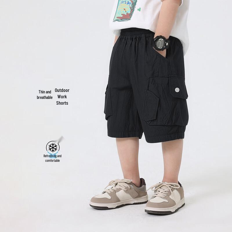 Boys  Cotton Blend Cargo Shorts 140