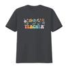 Floral Teacher T Shirt Back To School First Day Of Vintage Casual Homme Stylish Streetwear Designer Clothes Soft