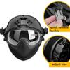 Tactical Helmet   Mask   Goggle Sets Outdoor Airsoft Paintball Helmet with Goggles FAST PJ Helmets CS Game Full Face Protection