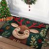{Summer2}{MX} Christmas Reindeer Santa Claus Door Mat Merry Christmas Cartoon Carpet DIY Xmas Home Decoration Foot Mat