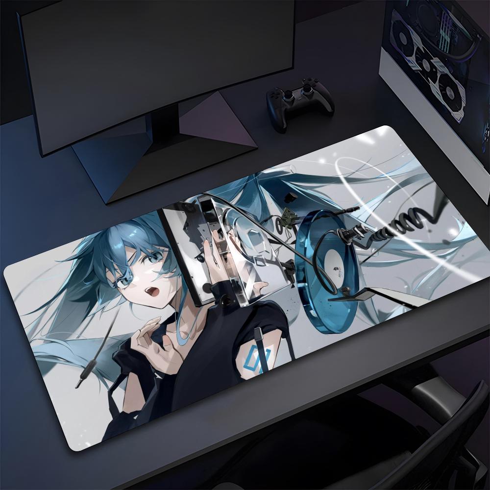 H-Hatsune Cute M-Mikus Mouse Pad High Quality Natural Rubber Mouse Pad The Most Professional Washable Laptop Mouse Pad