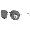 Ray Ban Jack Polarized Black Irregular Unisex Sunglasses Rb3565 002 48 55