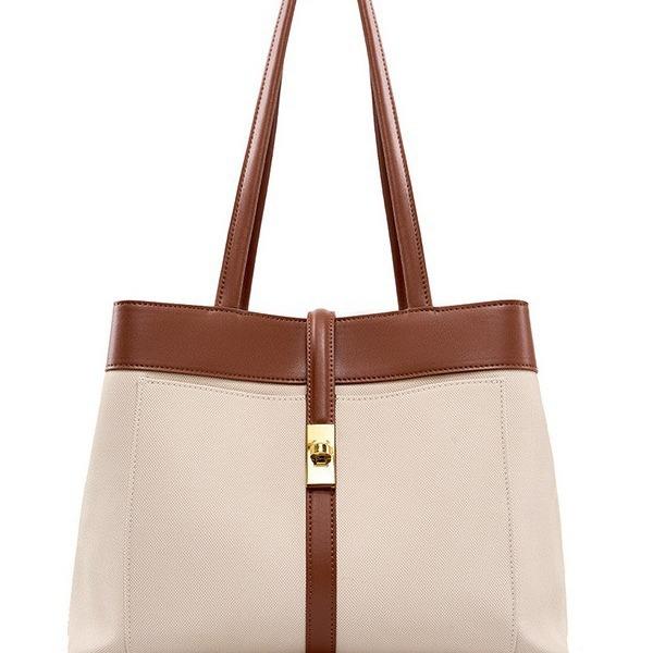 Large-capacity Commuter Women's Bag, Work Bag, Fashionable Tote Bag, New Cowhide Underarm Bag