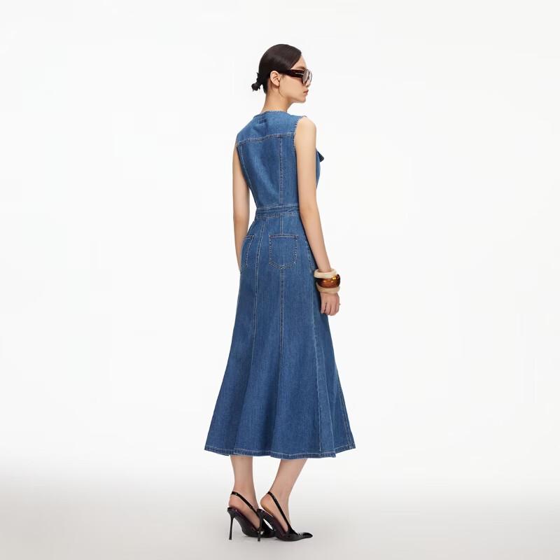 VEROMODA 2026 Spring Sleeveless Denim Fishtail Maxi Dress