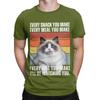 Distressed Retro Striped Ragdoll Be Watching You Funny Sticker Quotes Novelty 100 Cotton TShirt Ragdoll Tops Tees For Unisex