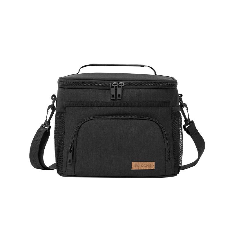 Runhui Compact Insulated Lunch Bag for Office, Picnic, and Camping чёрный