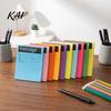 Student Class Notepads Fluorescent Horizontal Line Sticky Notepad, Strong Adhesive Removable Memo High Saturation Sheets Pad, Multi-color Lined Paper