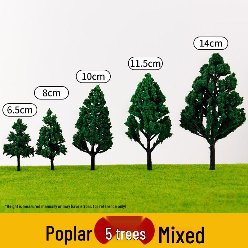 DIY Sand Table Building Trees Set - Handcrafted Miniature Landscape Models with Finished Tree Trunks