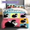 Mafalda Pattern Bedding,Quilt Set Quilt Cover Pillowcase Home Birthday Gift (1 * Duvet Cover + 2 * Pillowcase, Without Core)