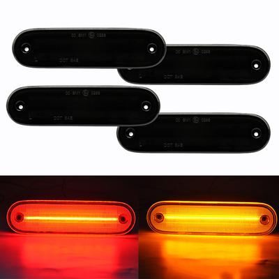 LED Side Marker Light Smoked Lens Front Rear Turn Signal Lights Lamp for MAZDA MX-5 MX5 MIATA 1990-2005